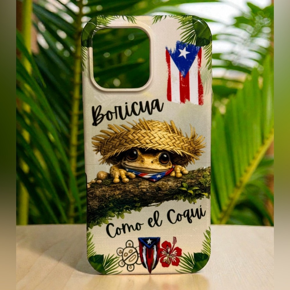 2 in 1 Boricua Como el Coquí‎ iPhone Case